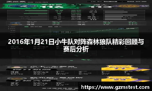2016年1月21日小牛队对阵森林狼队精彩回顾与赛后分析